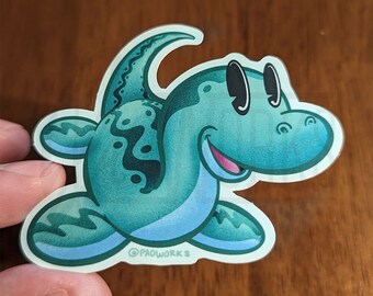 Nessie Wasserfester Vinyl Aufkleber das Monster von Loch Ness aus Schottland