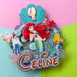the little mermaid cake topper, the little mermaid 2023, new little mermaid, mermaid cake topper, little mermaid party, mermaid party image 3