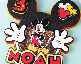 Adorno para tarta de Mickey Mouse, la casa de Mickey Mouse, fiesta de Mickey Mouse, adorno para tarta de Mickey, cumpleaños de Mickey, decoración de Mickey Mouse