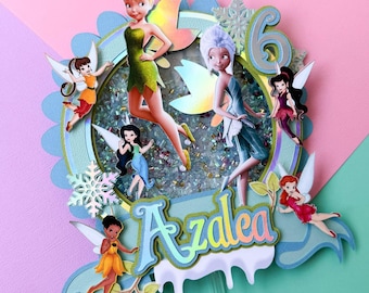 Tinkerbell cake topper, tinkerbell cake, peter pan,  fairy cake topper, tinkerbell birthday, fairy birthday, Secret of the Wings