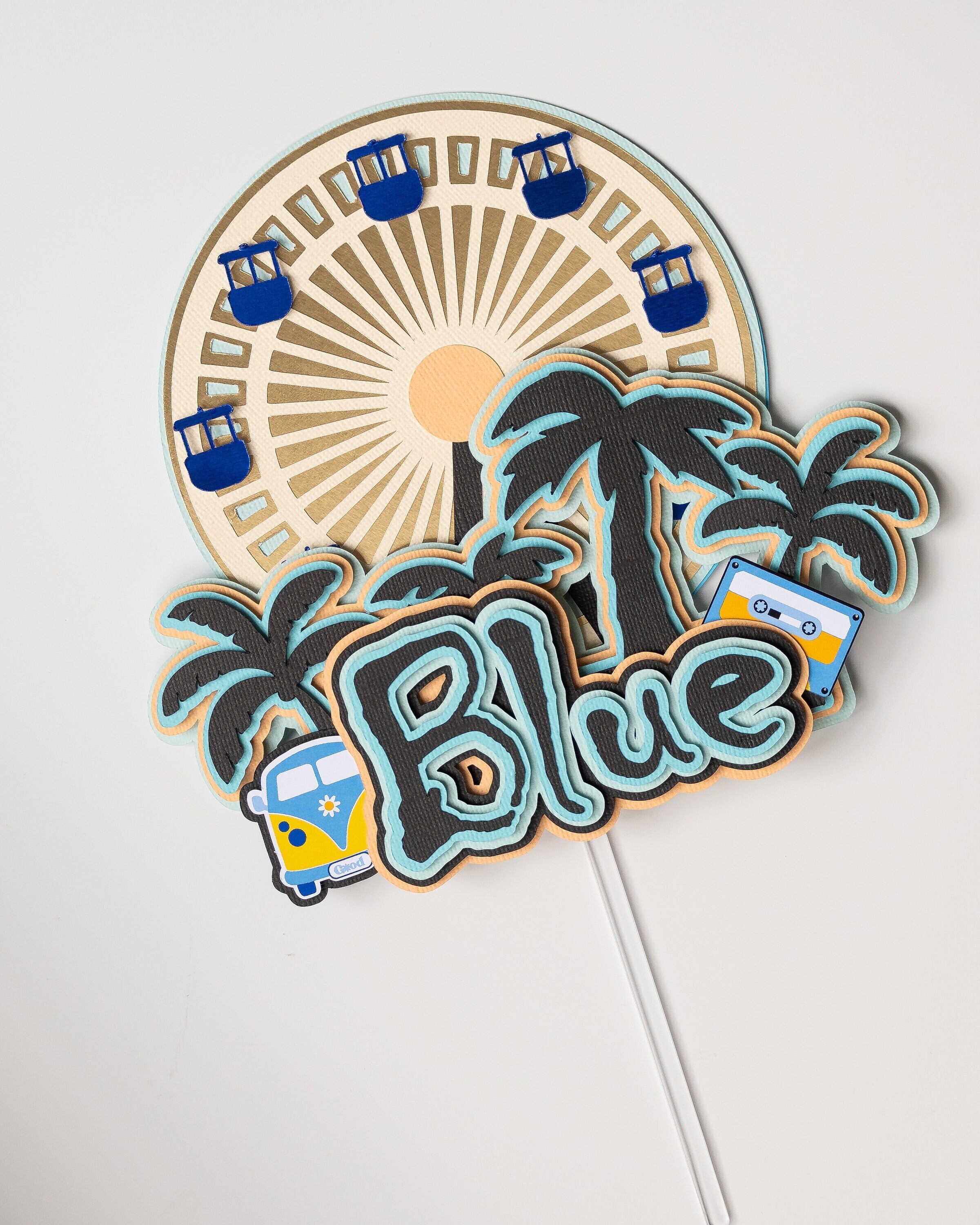 Ferris Wheel Cake Topper, Amusement Park Cake Topper, Festival Cake ...
