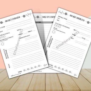 Projekt Overview/Planner Knitting and Crocheting - digital download