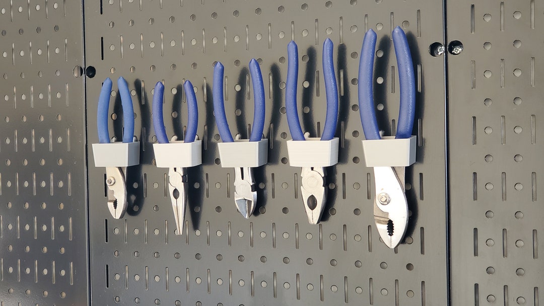 3D Printed Pegboard Pliers Storage 5pack Etsy