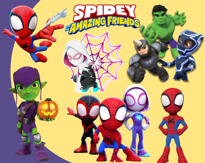 Spidey and His Amazing Friends Clipart Png Spidey Png - Etsy