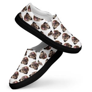 Men’s slip-on canvas shoes Pug Face