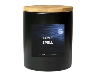 Love Spell Scented Soy Candle | Hand Poured Container Candle | Home Decor & Fragrance | Spring Candle Fragrances | Gift for her