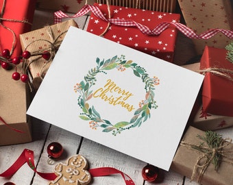 300+ Bundle Christmas Cards, Digital Download, Printable Holiday Cards