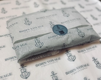 Papel de seda personalizado / 25,75" x 20" / Logotipo a todo color de borde a borde / Embalaje para marca de pequeñas empresas / Envío gratuito
