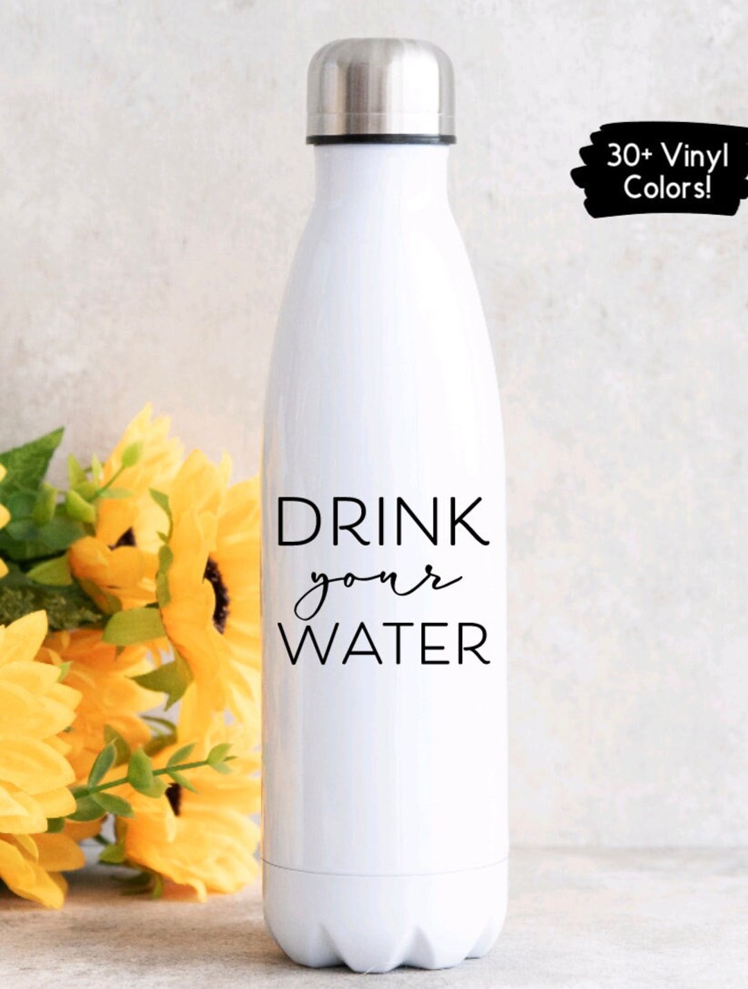 Drink Water Vinyl Sticker, Waterproof, Water Bottle, Tumbler, Laptop ...
