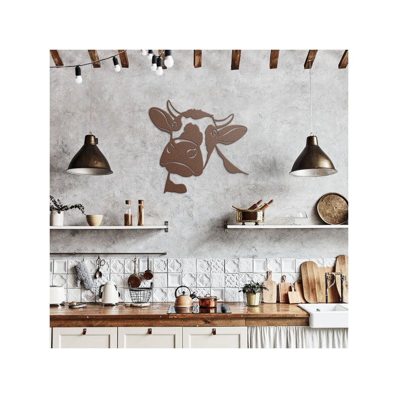 Cow Metal Wall Art Farm Animal Decor Farm Animal Wall Art Housewarming