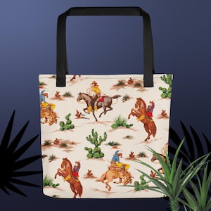 Western Tote bag Tote Bag Reusable Bag Reusable Western Bag Western Print Reusable Bag Western Reusable Bag Gift Reusable Gift Bag