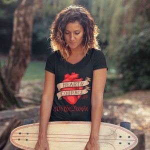 Patriottisch shirt, We The People, In God We Trust, VS, Heart & Courage, 4 juli, Memorial Day, Dag van de Grondwet, Amerikaans, Freedom Shirt