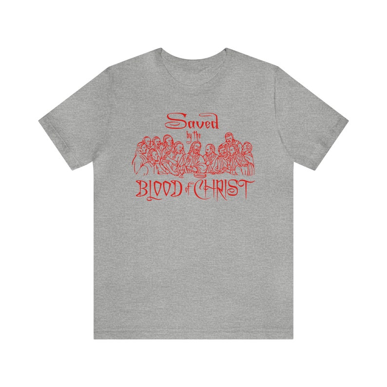Last Supper Bella Canvas Christian T-Shirt Athletic Heather