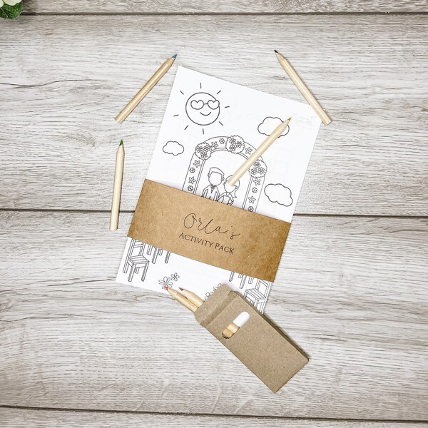 Children’s Wedding Activity Packs - Wedding Activity Pack - Children's Wedding Favours - Children's Wedding Table - Wedding Party