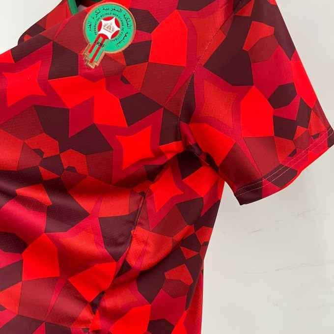 Poster « Maillot de l'équipe nationale de football du Maroc, t-shirt du
