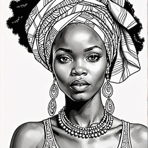 African Queen Coloring Pages