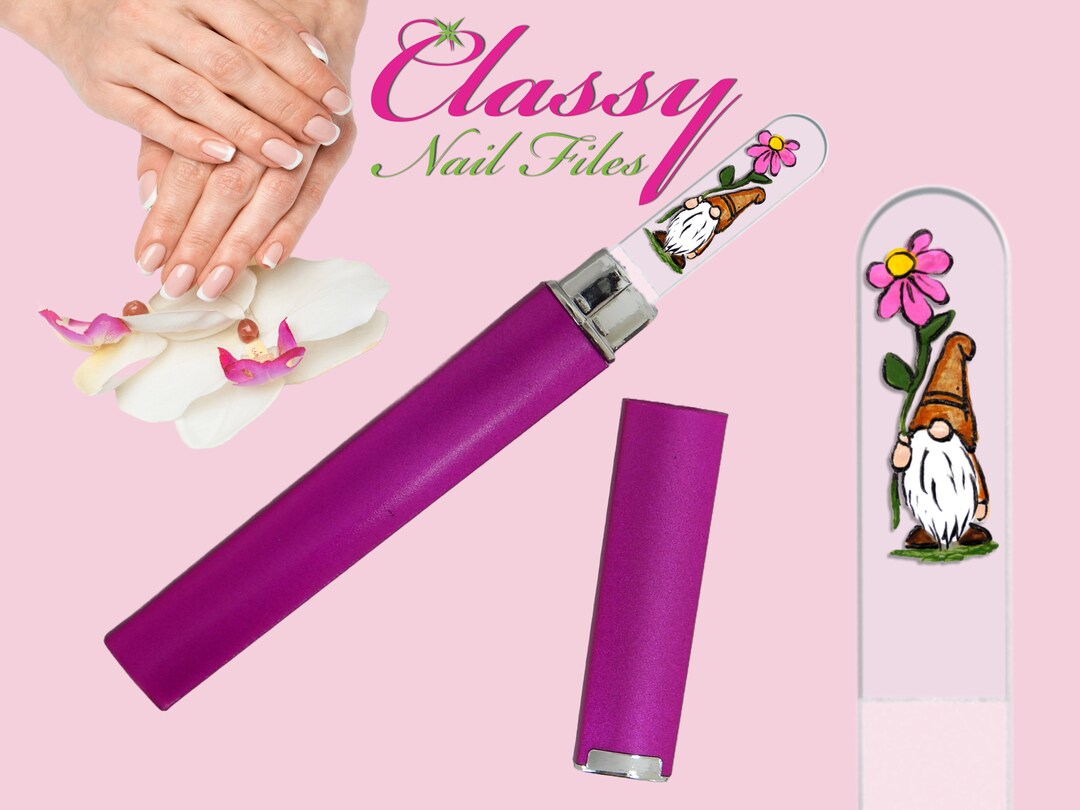 Czech Crystal Glass Nail File Handpainted Crystal Nail File Eco