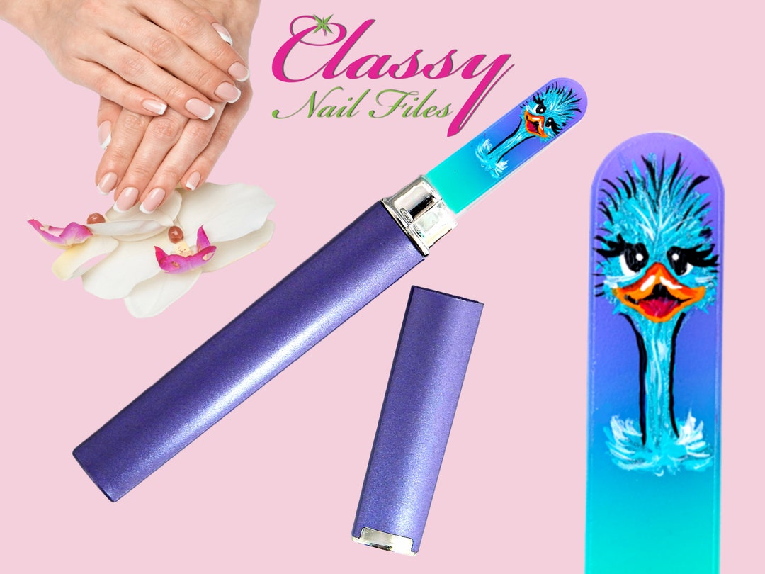 Czech Crystal Glass Nail File Handpainted Crystal Nail File Eco