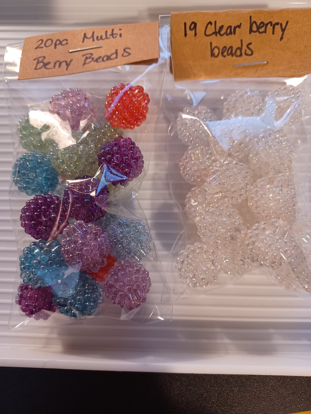 15mm Berry Beads Fux Pearl Beads Craft Supplies AB Coated Etsy