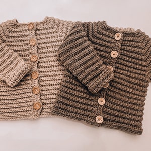 Crochet Pattern - Baby Cardigan