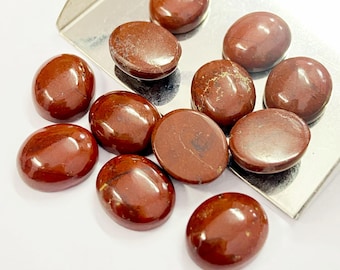 AAA+ kwaliteit rode jaspis ovale cabochon losse gekalibreerde edelsteen sieraden edelsteen, ALLE MATEN