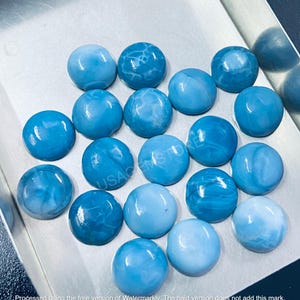 AAA+ Natural Blue Opal Round Cabochon Loose Calibrated Gemstone All Size available , 3,4,5,6,7,8,9,10,11,12,13,14,15MM