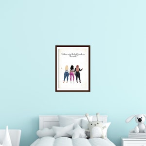 Personalised Gift for a Sister, Big Sister Little Sister, Sisters, Siblings Family Keepsake Print, Birthday, Christmas DIGITAL PRINT ONLY
