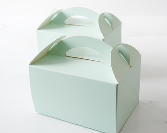 Mint Gable Boxes | Pack of 5 | Cookie Boxes | Pastry Boxes | Bakery Boxes | Dessert Boxes | Gift Boxes | Favor Boxes