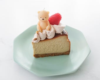 Bougie d'anniversaire - Ours en peluche | Décoration de gâteau animal baby shower | Décoration de gâteau de fête | Décoration pour cupcakes | Bougie de fête | Décoration de gâteau