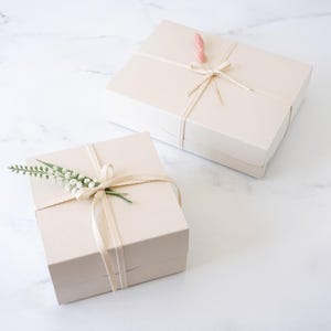 Natural Bakery Box - 2 Sizes | Pack of 5 | Cookie Boxes | Pastry Boxes | Bakery Boxes | Dessert Boxes | Gift Boxes | Favor Boxes