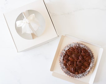 Bakery Boxes with Window | Pack of 5 | Pie Boxes | Pastry Boxes | Cookie Boxes | Dessert Boxes | Gift Boxes | Favor Boxes | Cake Boxes