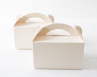 Natural Gable Boxes | Pack of 5 | Cookie Boxes | Pastry Boxes | Bakery Boxes | Dessert Boxes | Gift Boxes | Favor Boxes