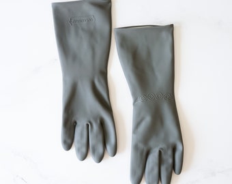 Gants en caoutchouc mignons gants de cuisine Kawaii nettoyage vaisselle gant  de ménage réutilisable gants antibactériens taille L 1 paire -  France