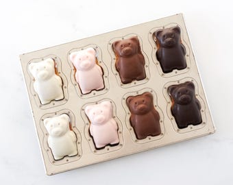 Silicone Coated Madeleine Pan - Bear | Matsunaga Japan Animal Series | Madeleine Cake Mold | Bear-shaped Madeleine pan