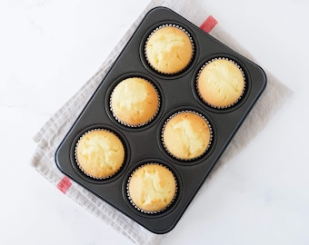 Nordic Ware Maple Leaf Muffin Pan, Nonstick Cast Aluminum, 6 Molds