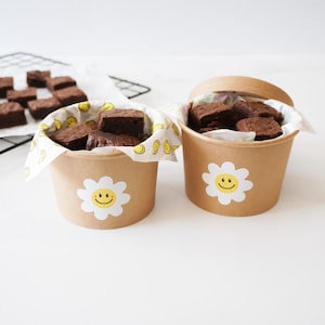 Stickers smiley marguerite | 20 autocollants ou 1 rouleau - 200 autocollants | Stickers baby shower | Étiquettes pour cadeaux | Étiquette cadeaux | Sticker Boulangerie
