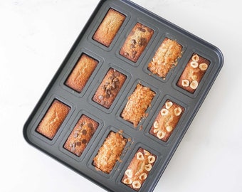 Financier Cake Pan - 12 Cavity | Deep Financier Pan