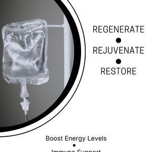 IV Hydration and Vitamin Therapy Business Rack Card, Canva Editable Business Card,