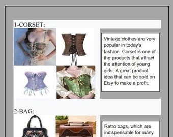 70+ Vintage Items to Sell on Etsy ! - Digital product ideas, Business ideas, great business ideas, what do i sell