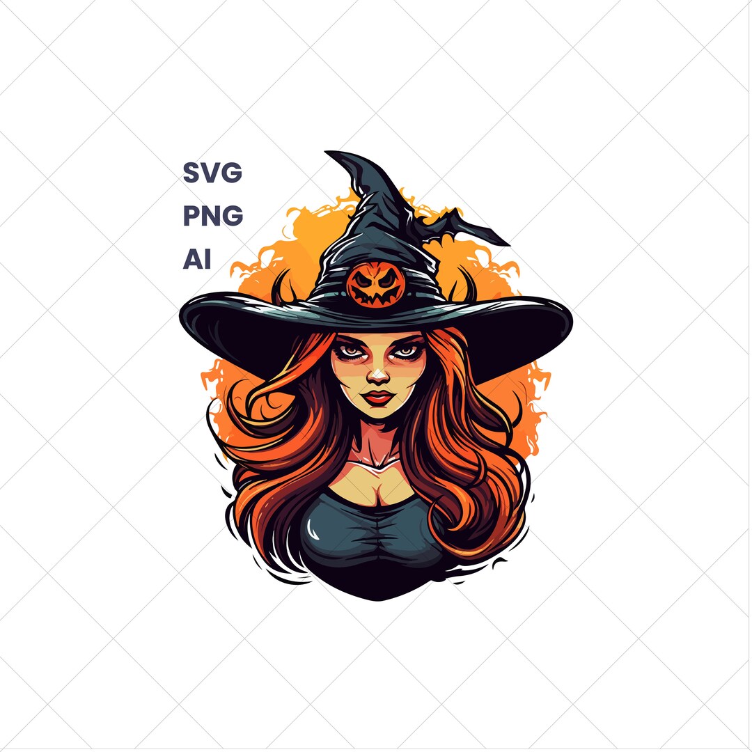 Witch Clipart – High-quality SVG, Halloween Art (digital Download) - Etsy