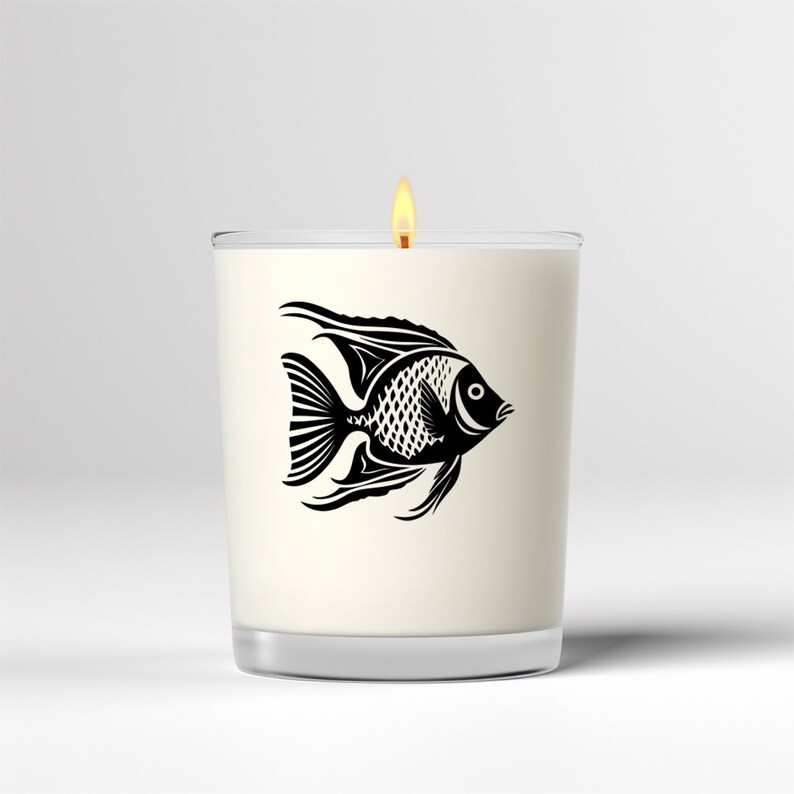 Fish Clip Art Black and White SVG, Digital Download, PNG, JPEG