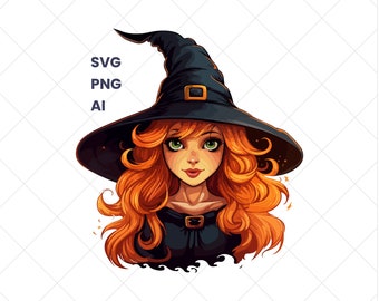 Witch Clip Art – Halloween Graphics, Card Making (Digital Download)