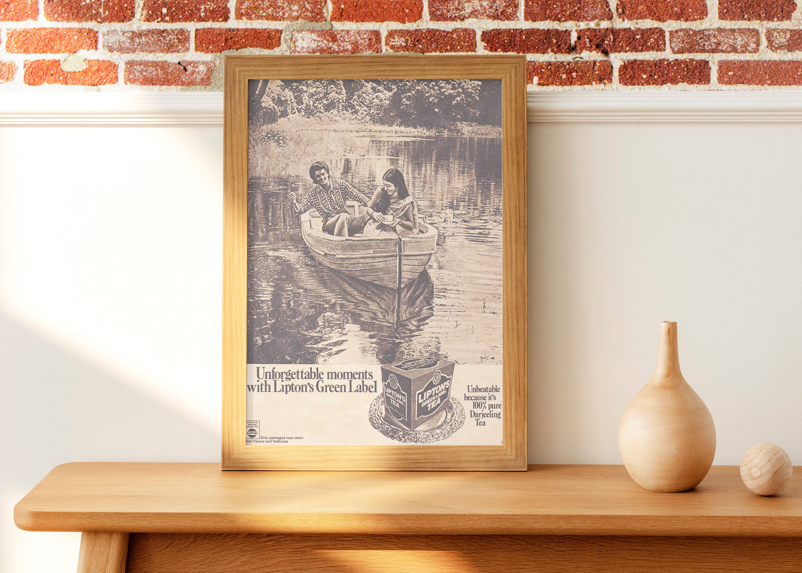 Printable Vintage Indian Tea Poster Lipton's Vintage - Etsy