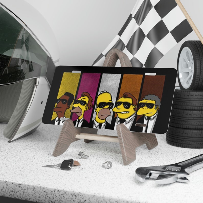The Simpsons License Plate License Plate Car Accessories Etsy