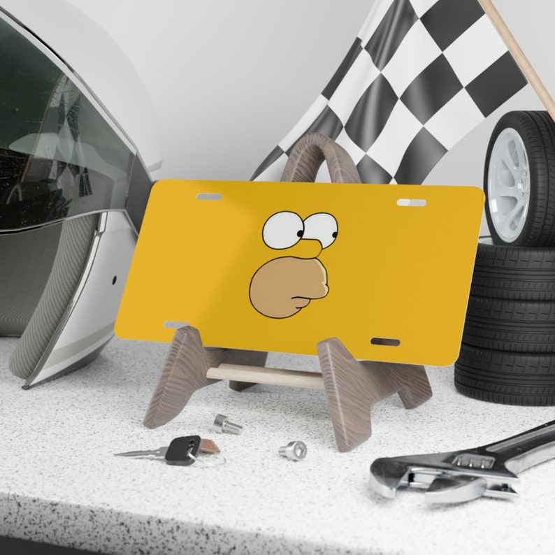 The Simpsons, Homer Simpson, License Plate, Car Accessories, Custom