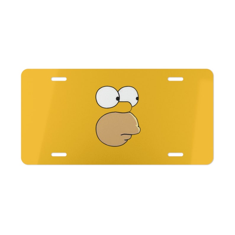 The Simpsons, Homer Simpson, License Plate, Car Accessories, Custom