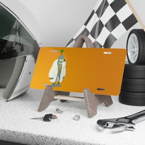 Futurama, Bender, y2k, License Plate, Car Accessories, Custom Vanity Plate, Custom License Plate Vehicle Accessories, Wall Decoration
