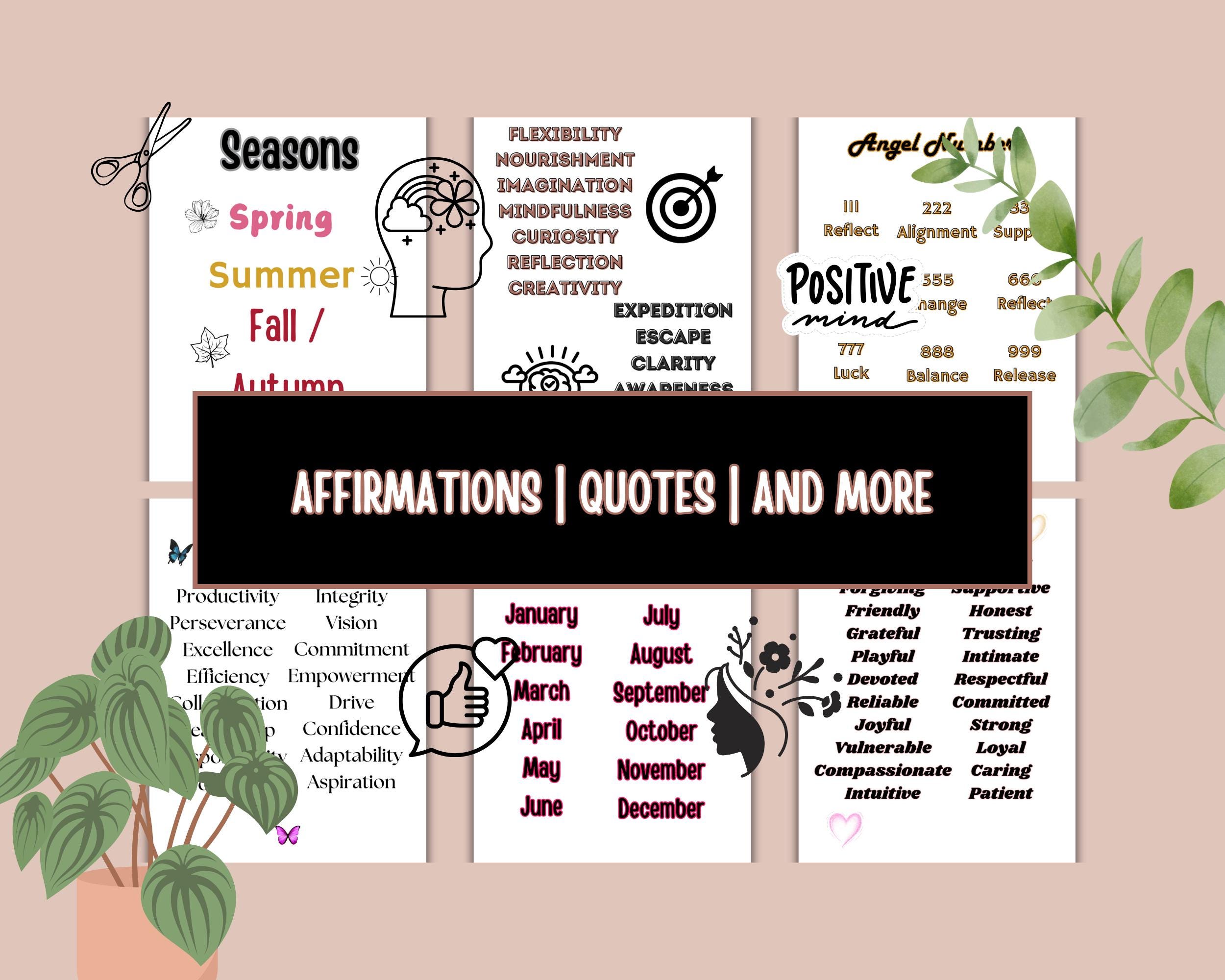 2025 VISION BOARD Collage Kit Printable Digital Download PDF | Vision ...