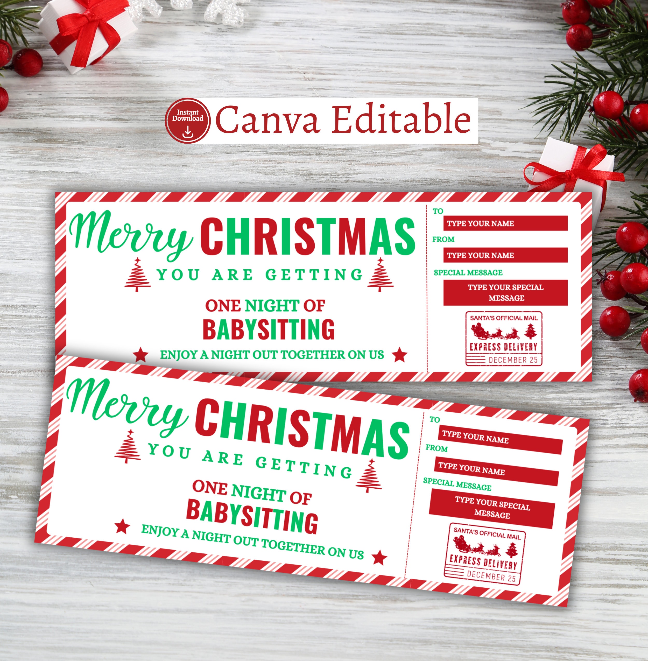 Printable Christmas Labels, Instant Download, Winter Holiday, Digital  Download, Christmas Gift Tag Stickers