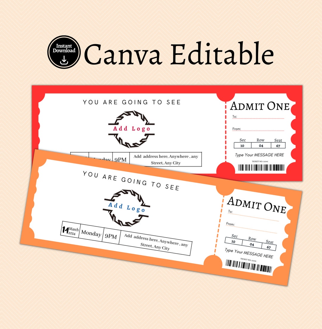 Editable Baseball Ticket Gift Template Basketball Ticket Etsy